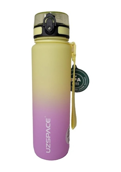 Uzspace Vgn3038 Tritan Su Matarası 1000 ML Yellow Violet