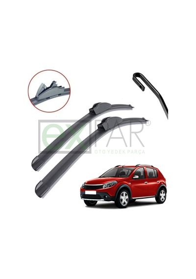 Dacia Sandero Ön Cam Silecek Süpürgesi Takımı 2008 - 2012 Model Sandero Stepway Ön Silecek