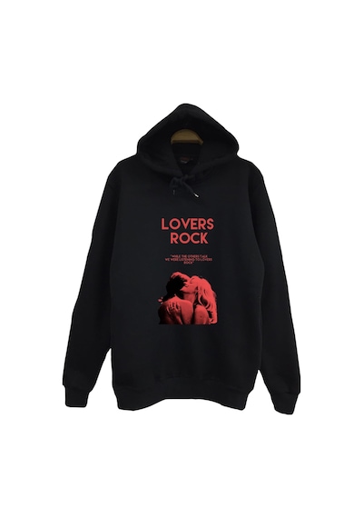 Tv Girl - İndie - Pop - Lovers Rock Baskılı Unisex %100 Pamuk Kapüşonlu Siyah Sweatshirt Siyah