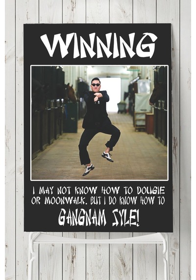 Gangnam Style Eğlenceli Mizahi Poster