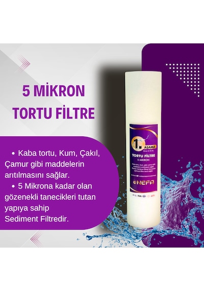 Açık Kasa Su Arıtma Ve İhlas Aura Cebilion 3'lü Filtre Seti