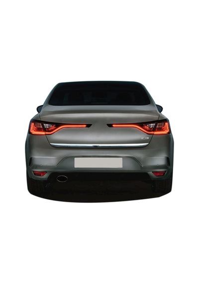 Renault Megane 4 Sedan Krom Bagaj Alt Çıtası 2016 ve Üzeri (00) (ŞüsCarOto Aksesuar)