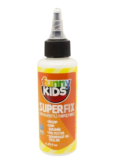 Funny Kids Süperfix Yapıştırıcı 120 Ml Ahşap Cam Seramik Polyester Taş Vb Kuvvetli Yapıştırıcı