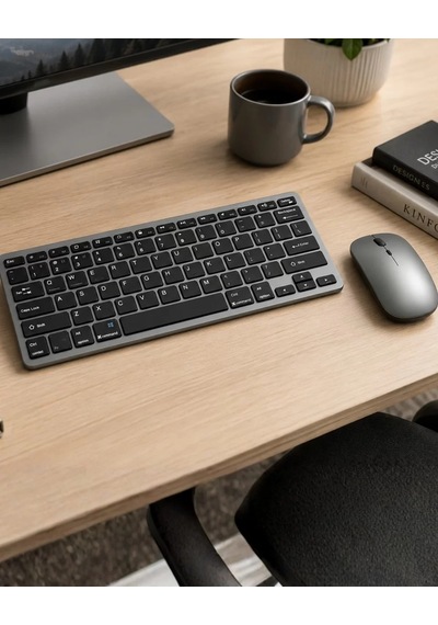 Şarjlı Kablosuz Klavye Ve Mouse Seti Kompakt Taşınabilir Tasarım Mh-hs3834-3078