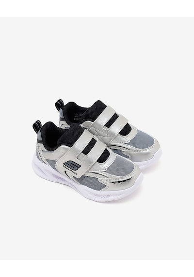 Skechers Skechers Meteor-lıghts - Glow Spıke Küçük Erkek Çocuk Gri Işıklı Spor Ayakkabı 401498n Slbk Skechers Skechers Meteor-lıghts - Glow Spıke Küçük Erkek Çocuk Gri Işıklı Spor Ayakkabı 401498n Slbk