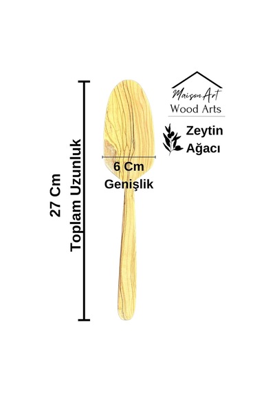 Zeytin Ağacı Spatula 1 Adet El Yapımı Ahşap Spatula