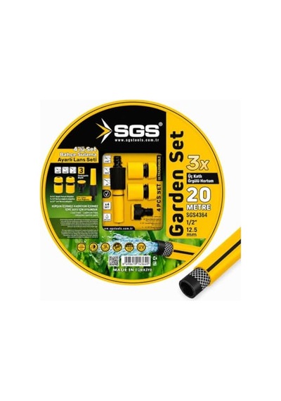 Sgs Sgs4364 Gardenflex Hortum 20mt 4 Prç.lans Set