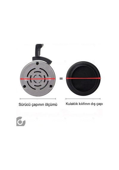 Universal Kulaklık Pedi Kulaklık Yumuşak Süngerli Kulaklık Yastığı Pedi 4.5cm