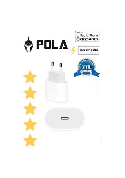 Iphone 11 11 Pro 11 Pro 12 12 Pro 13 Pro Tüm Serilerle Uyumlu Typc Girişli Gerçek 20w Hızlı Adaptör Beyaz - 596820690