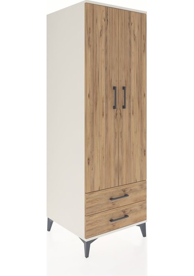 Kronos Dolap 4 Raflı 2 Çekmeceli 2 Kapaklı 60x59x182 Aytaşı-çam Aytaşı
