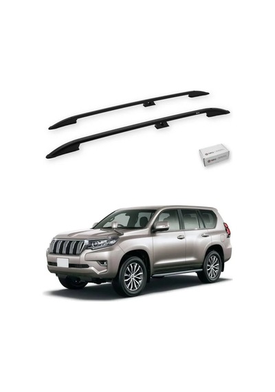 Turtle Toyota Land Cruiser Prado J150 2010-2023 Tavan Çıtası Crown Siyah