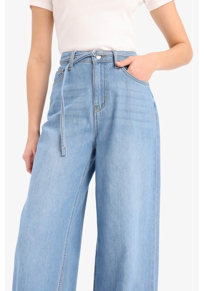 DeFacto Wide Leg Yüksek Bel Geniş Paça Uzun Yumuşak Jean Pantolon E1679AX25SMNM85
