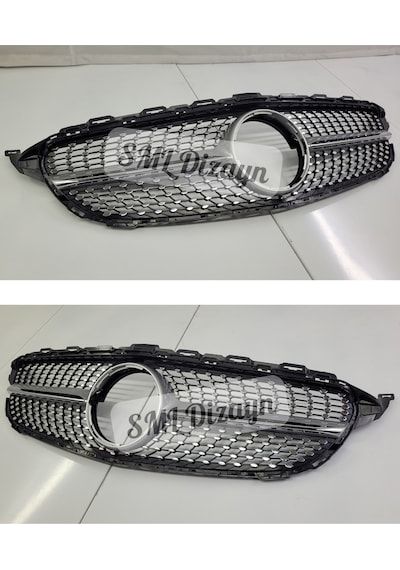 Mercedes C Serisi W205 2015-2018 Diamond Ön Panjur-böbrek İthal