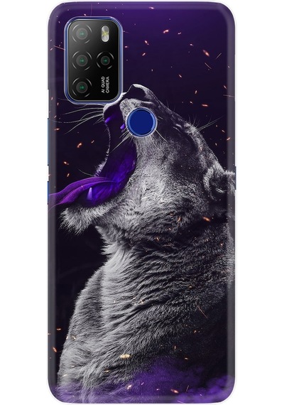 Omix X500 Kilif Silikon Desen Purple Leopar 1750 523934933