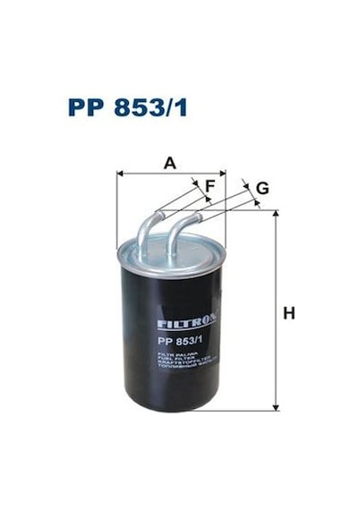 FILTRON PP853 YAKIT FİLTRESİ ISUZU MİDİ / MİDİ VAN 2.0 TD 69HP 01