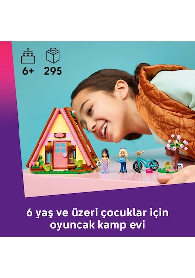 LEGO® Friends Doğa Kampı Kulübesi 42682 - 6 Yaş ve Üzeri Çocuklar için 2 Mini Bebek İçeren Yaratıcı Oyuncak Yapım Seti (295 Parça)