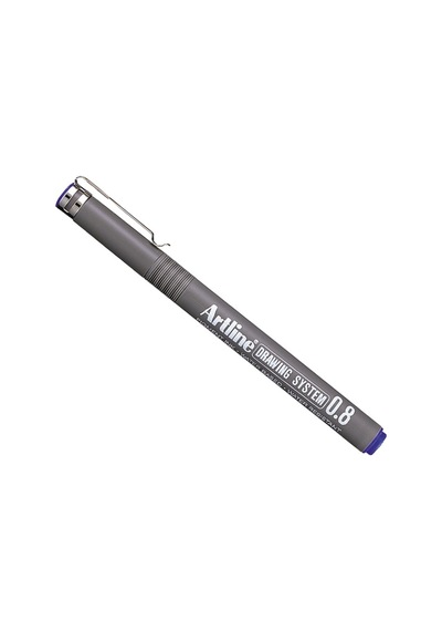 Artline Çizim Kalemi 0.8 MM Mavi EK238