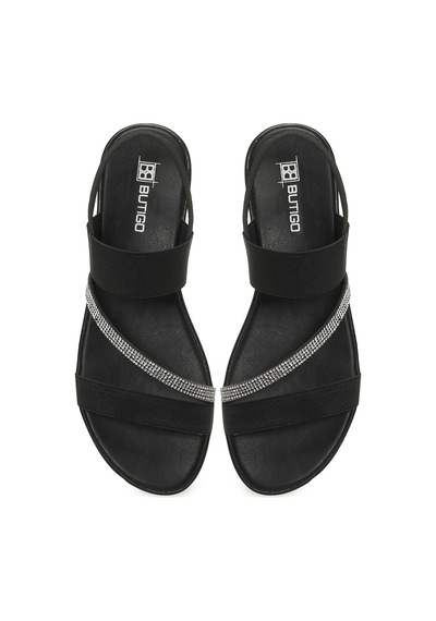 Butigo 26s-208 6fx Siyah Kadın Düz Sandalet 000000000102688744 Siyah