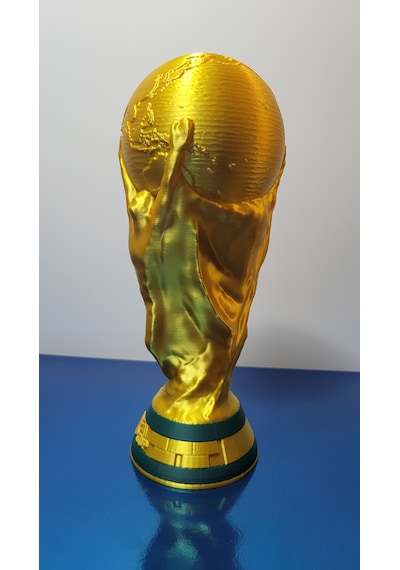 25 Cm Dünya Kupası Futbol Kupası Dekoratif Biblo Altın Renk Ev & Ofis Hediyelik