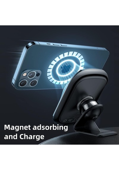 Ch-7071 İphone Uyumlu 12 Ve 13 Serisi 15w Hızlı Kablosuz Şarjlı Araç Telefon Tutucu Siyah 2 Mixed