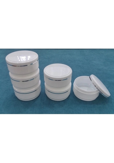 50 Adet--100 Ml Kozmetik Kutusu.Plastik Krem Kavanozu