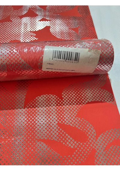 Kırmızı Gümüş Ucuz Duvar Kağıdı 88822 Çok Renkli