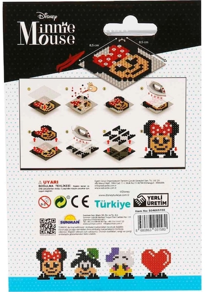 Mey İthalat 4in1 Minnie Mouse Pixel Pixel Boncuk Aktivite Ve Oyuncak Seti