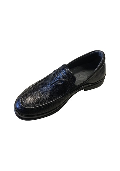 Rks Shoes Erkek Çocuk Deri Görünümlü Siyah Loafer Ayakkabı