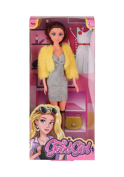 Wg-115519-20 Kürk Ceketli Elbiseli Bebek 29 Cm -vardem Oyuncak - Izbp-889996 1 Adet