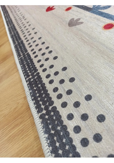 Renkli Ve Figürlü Modern Kilim Halı - 12664ou Çok Renkli