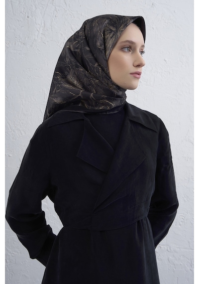 Armine Sura İpek Eşarp -2025/2026 -9409 Antrasit