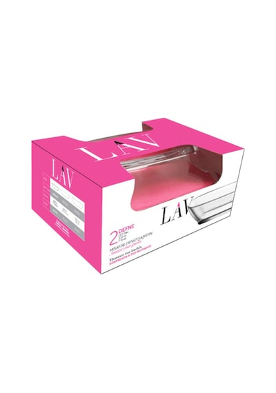 Lav Defne Cam Servis Tabağı 2'li Küçük Boy 230 ml (Kahvaltılık , Meze Tabağı )