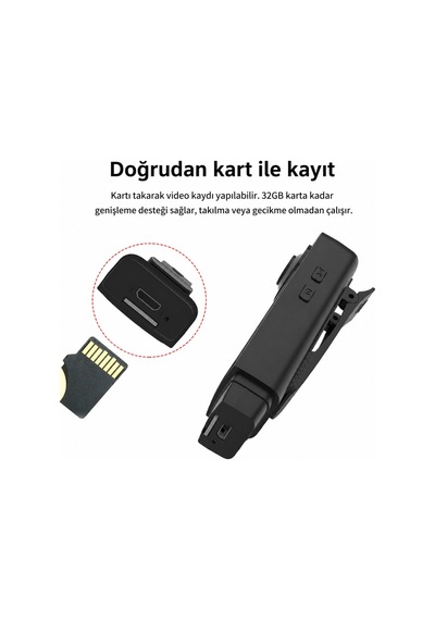 A18 Mini Yaka Kamerası 1080p Full Hd Sesli Video Kaydedici Gece Görüşlü Hareket Algılamalı Taşınabilir Vücut Kamerası Siyah A18 Mini Yaka Kamerası 1080p Full Hd Sesli Video Kaydedici Gece Görüşlü Hareket Algılamalı Taşınabilir Vücut Kamerası Siyah