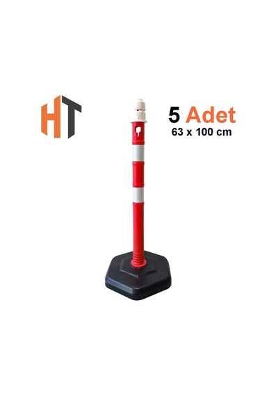 Dubalı Uyarı Dikmesi 63x1000 Mm Reflektifli 10 Lu Set