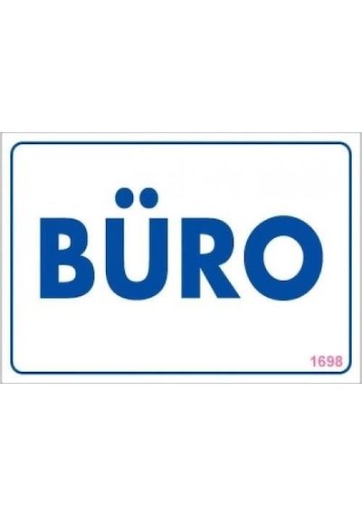 Mey İthalat Büro Uyarı Levhası 17,5x25 Kod:1698