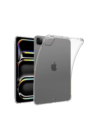 Apple İpad Pro 11 2024 Kılıf Anti Shock Tablet Silikon - Şeffaf