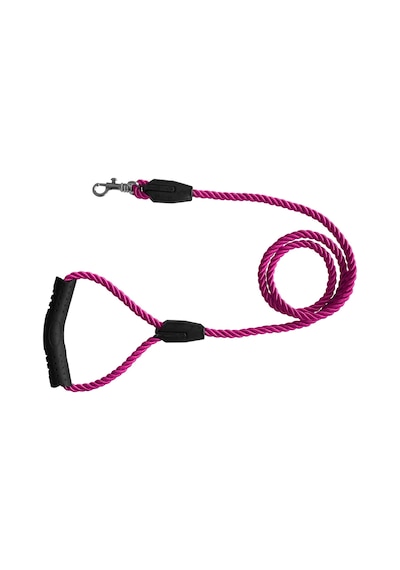 Üçlü Sarmallı Köpek Gezdirme Halatı 1 Cm-120 Cm Pembe