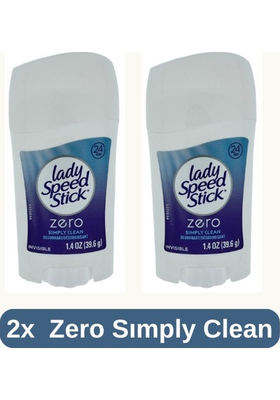 Stick Zero Simply Clean Invisible Deodorant Stick 39.6g- 2 Adet