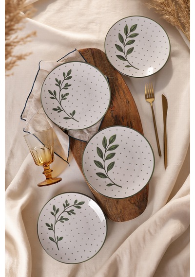Keramika Botanica Pasta Tabağı 20 Cm 4 Adet 23681-83 Çok Renkli