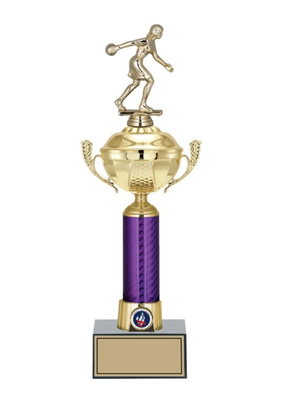 Odak Kupa - Figürlü Kupalar - Bowling Kadın Figürlü Kupalar Fg-060 B - 42 Cm Altın - Beyaz