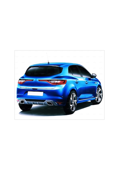 Renault Megane 4 Hb Krom Bagaj Alt Çıta 2015 Üzeri P.Çelik