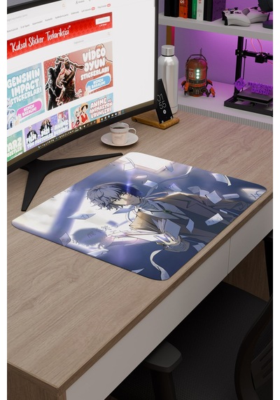 Bungou Stray Dogs Anime V2 - 48x40 Xl Gaming Kauçuk Kaymaz Taban Mouse Pad Fare Altlığı
