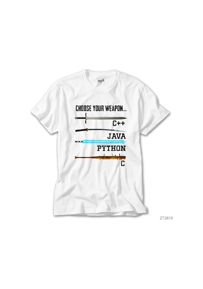 Chooes Your Weapon Beyaz Tişört