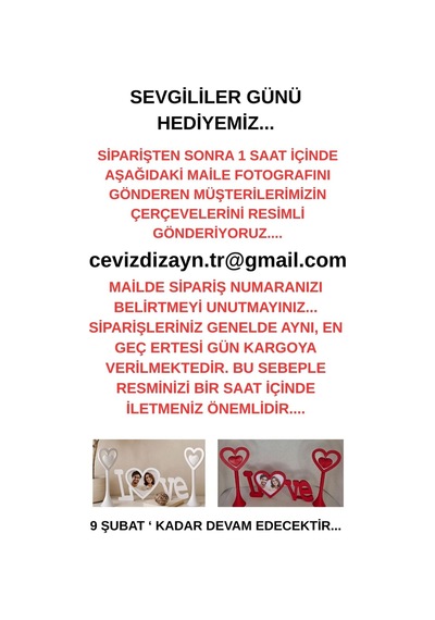 Romantik Masa Dekoru Sevgililer Günü - Yemek Masası Dekoru-hediyelik