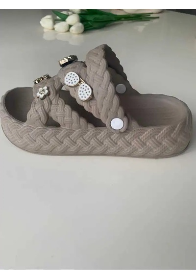 Twingo Yumuşak Eva Kadın Terlik Hasır Görünümlü Terlik Sandalet Taşlı Eva Plaj Havuz Hamam Ekru Twingo Yumuşak Eva Kadın Terlik Hasır Görünümlü Terlik Sandalet Taşlı Eva Plaj Havuz Hamam Ekru