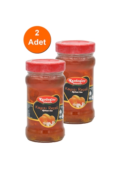 Kardeşler Şekerleme Kayısı Reçeli Cam Kavanoz 2 x 380 G
