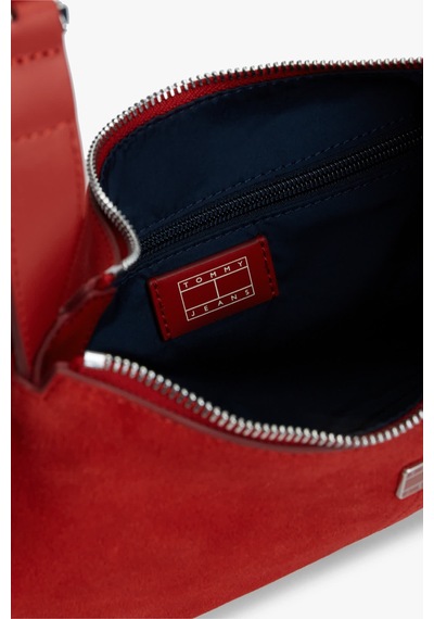 Tommy Hilfiger Tjw Slouchy Suede Shoulder Bag Kadın Kırmızı Çanta - Aw0aw18859