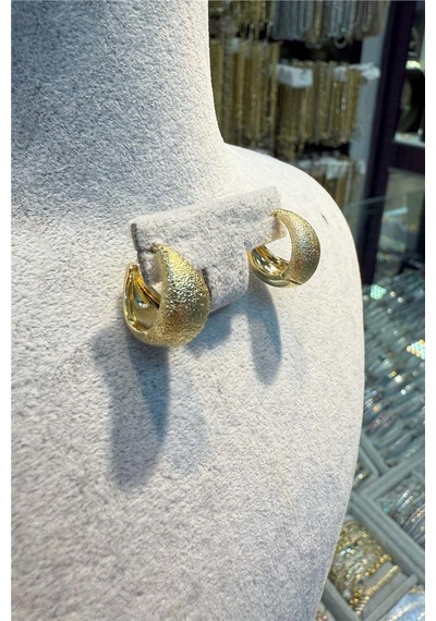 14 K Yeşil Altın Renk Gold Xuping Serisi Küpeler