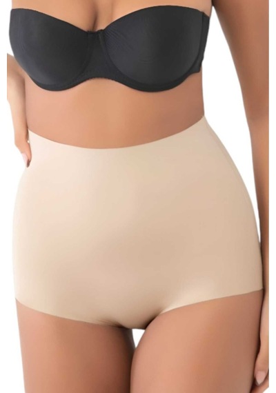 Uniquetrenders Kadın Lazer Kesim Ve Toparlayıcı Slip Külot Korse Ten Rengi