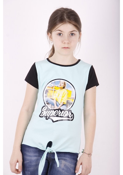 Toontoy Kids Toontoy Kız Çocuk Superior Baskılı Tişört Mint Yeşili Toontoy Kids Toontoy Kız Çocuk Superior Baskılı Tişört Mint Yeşili